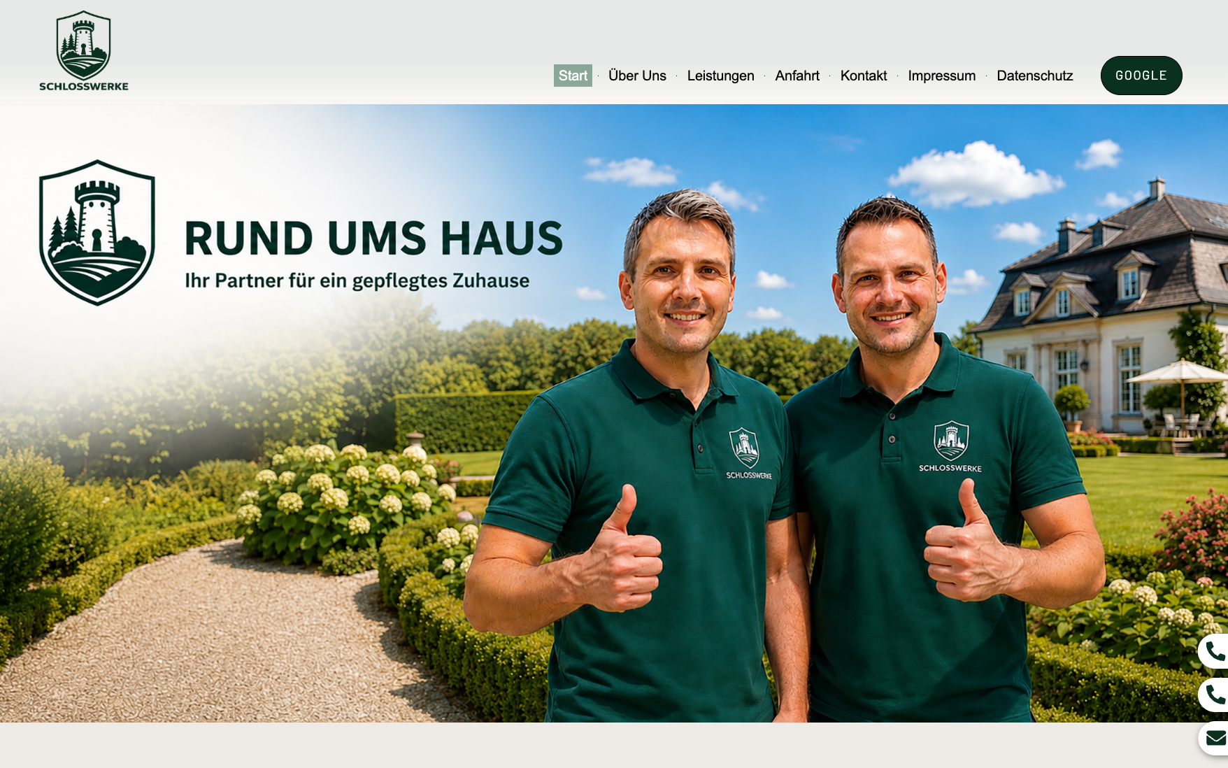 Rund ums Haus – Website Vorschau
